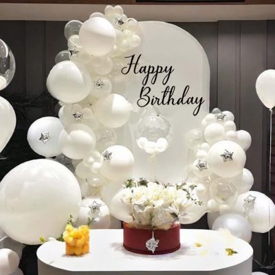 阿宝丽KT板求婚布置室内外情人节生日派对气球用品表白酒店房间装饰道具